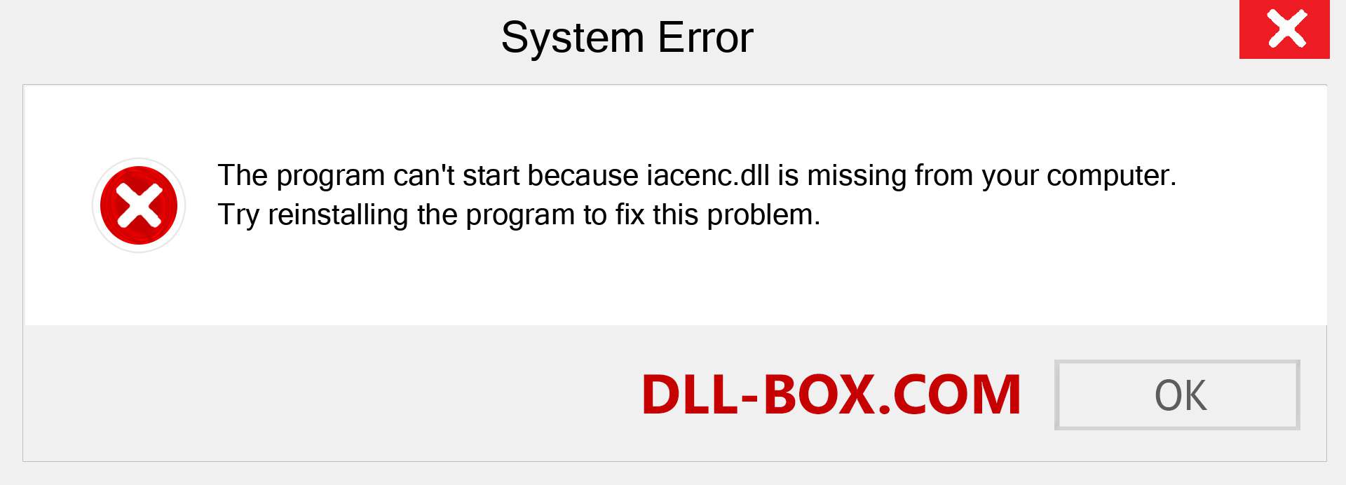  iacenc.dll file is missing?. Download for Windows 7, 8, 10 - Fix  iacenc dll Missing Error on Windows, photos, images